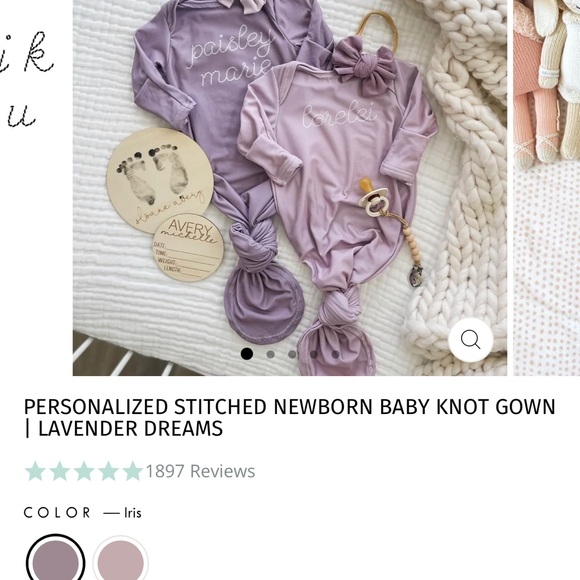 NWT Newborn knot gown - Picture 1 of 6
